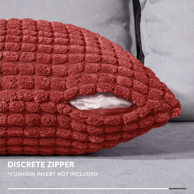 Deconovo Corduroy Throw Pillow Covers 2 PCS(Cover only)