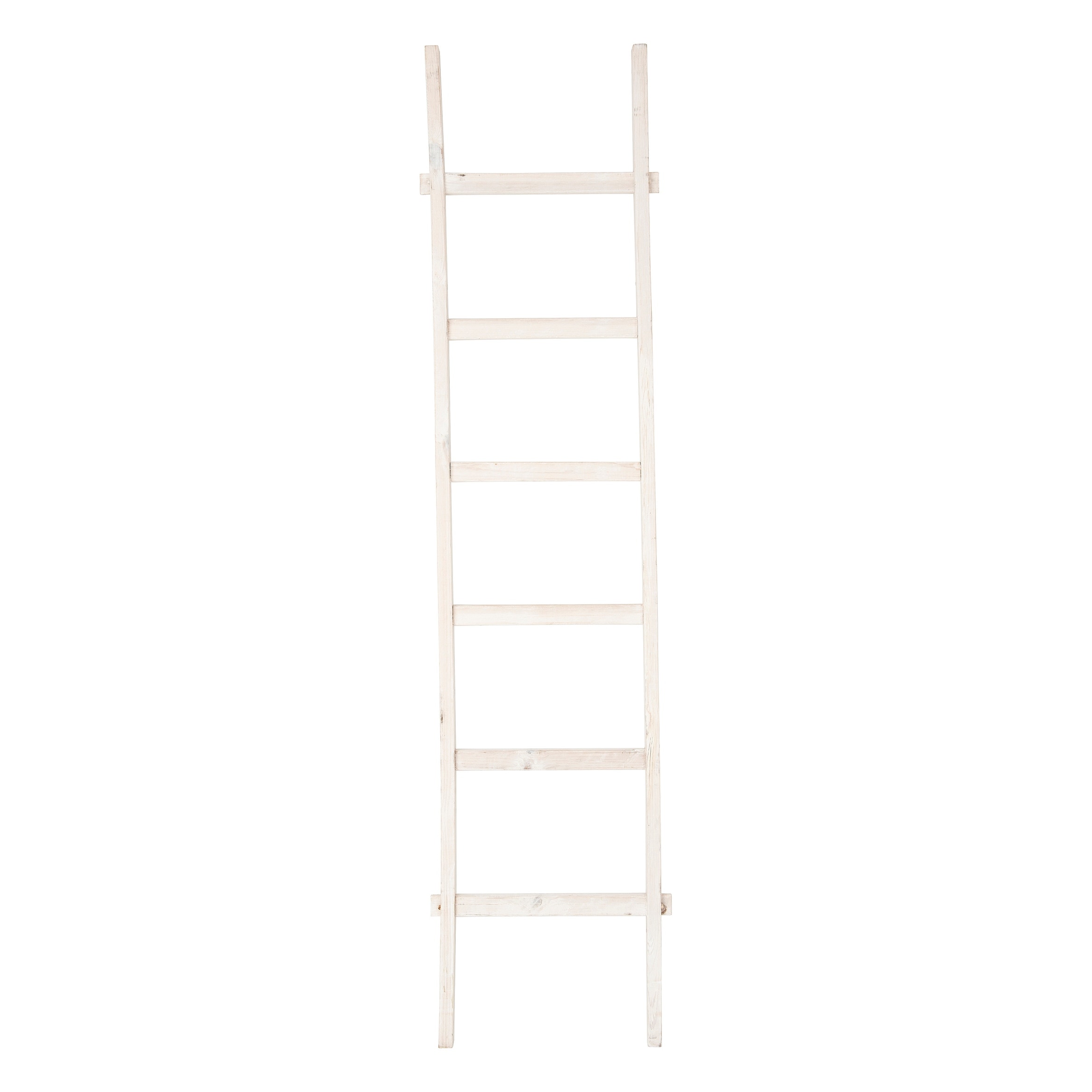 Minimaliseren Perioperatieve periode diefstal Rustic Decorative Fir Wood Ladder with 6 Rungs - Overstock - 34813622