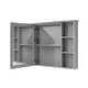 preview thumbnail 19 of 95, Modern Surface Mount Solid Wood Framed Medicine Cabinet With Mirror and Shelves