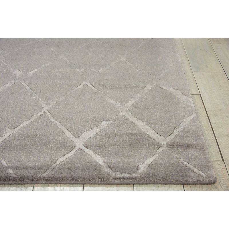 Nourison Twilight Contemporary Geometric Trellis Area Rug