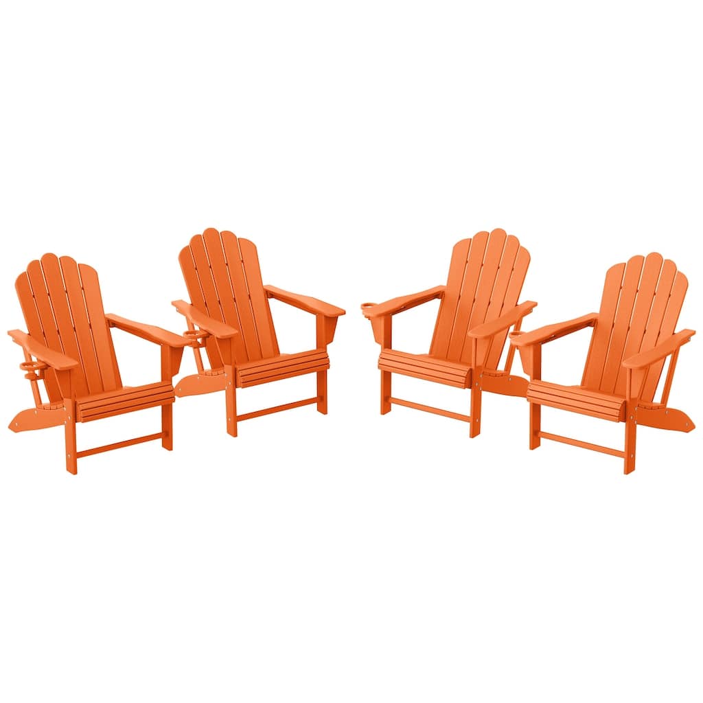 Aderson Outdoor Poly Adirondack Chair (Set of 4)