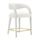 preview thumbnail 16 of 44, Pinnacle Performance Velvet Counter Stool Set of Two