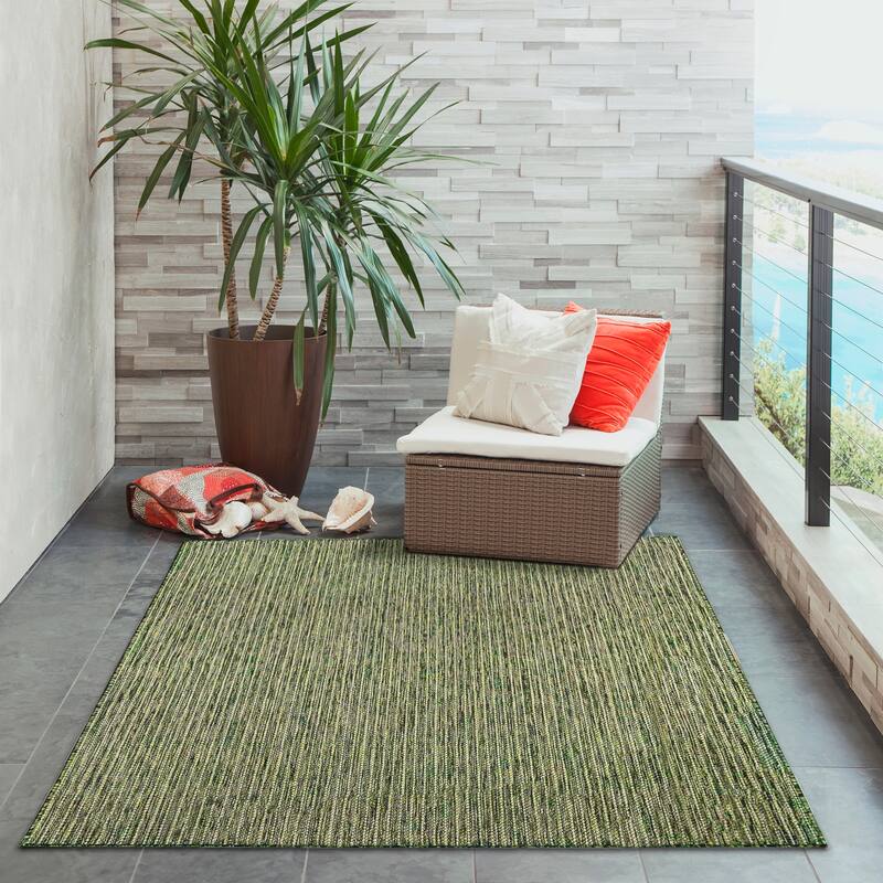 Liora Manne Carmel Textured Striped Indoor/ Outdoor Area Rug