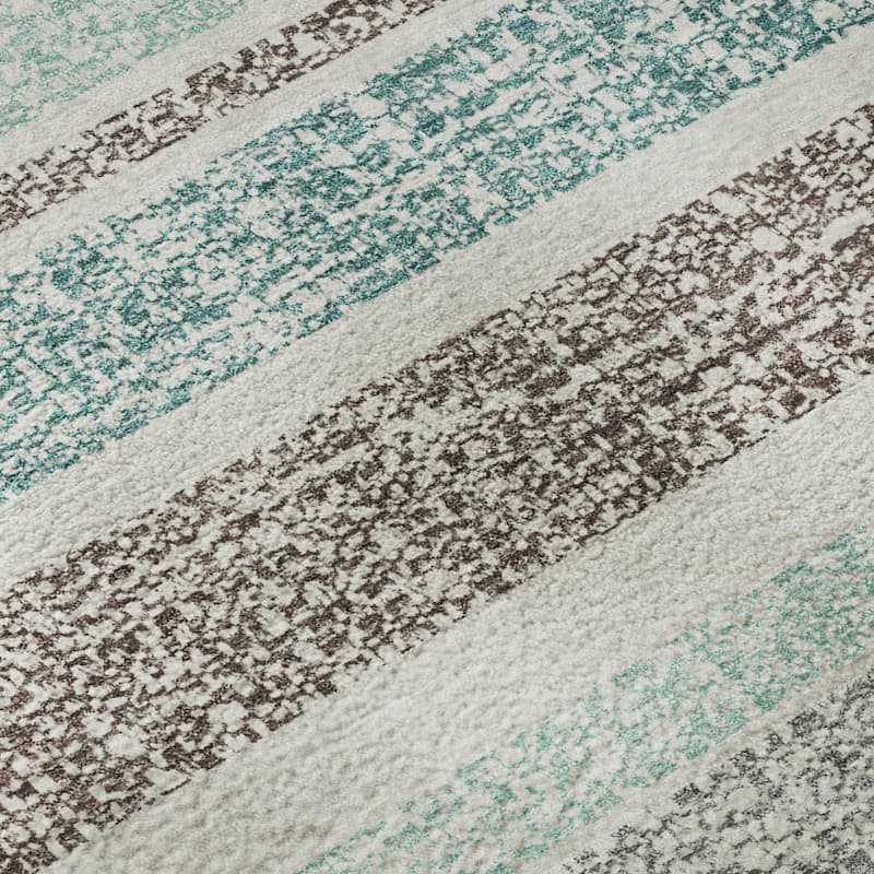 Premium Washable Super Soft Vintage Stripe Mayfield Rug