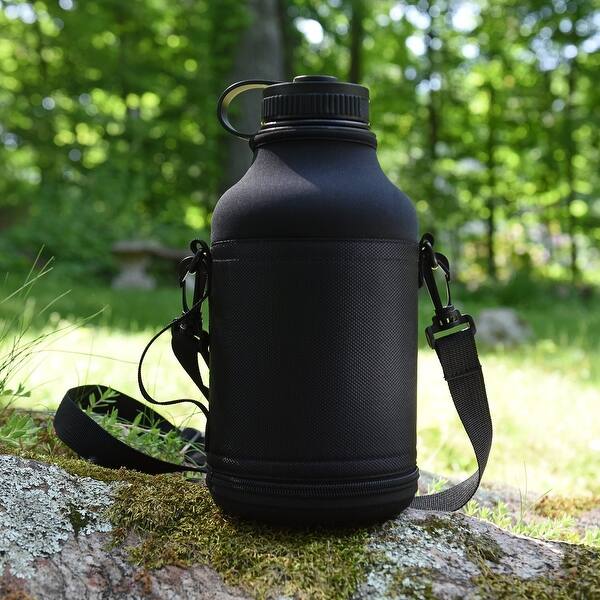 Ivation 64 Oz Insulated Water Bottle Beer Growler Carrying Pouch Included Overstock 21173928