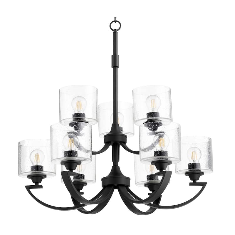 Quorum International Dakota 9 Light 30" Wide Chandelier - Noir