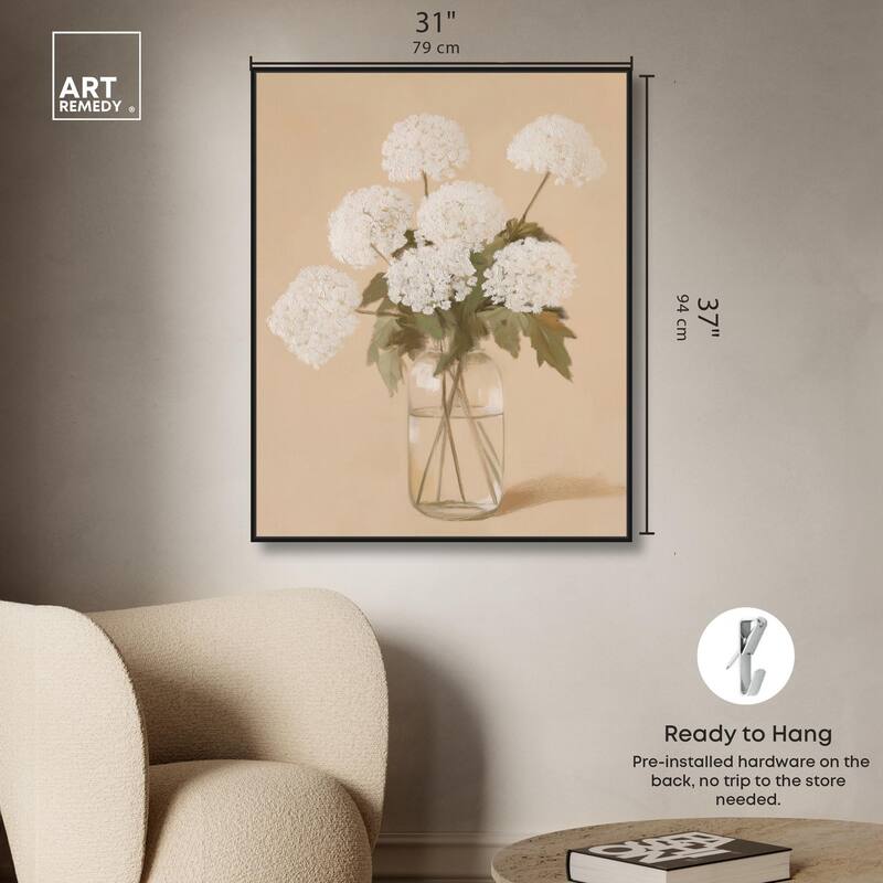 Lace in a Vase II Canvas by Art Remedy