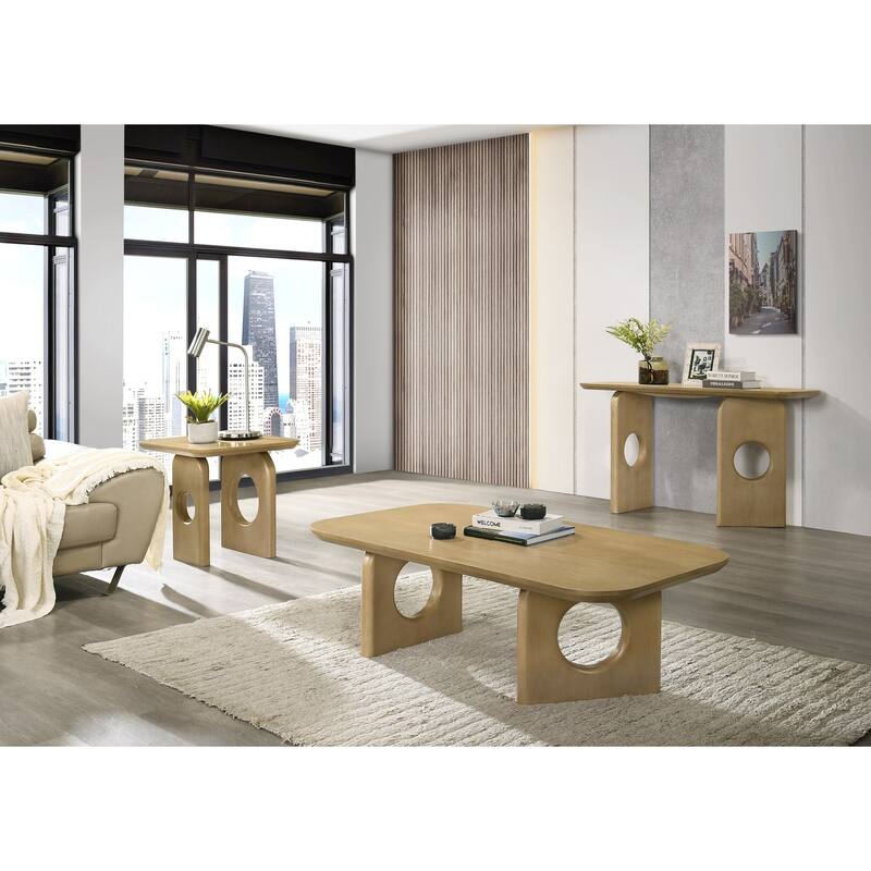 Nova Domus Oshana Modern White Oak Coffee Table