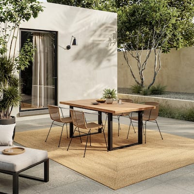 Nourison Natural Seagrass Indoor/Outdoor Solid Area Rug