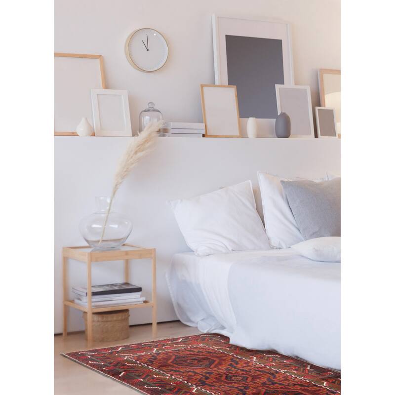 ECARPETGALLERY Hand-knotted Teimani Dark Brown Wool Rug - 3'10 x 6'4