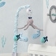 preview thumbnail 4 of 2, Lambs & Ivy Oceania Blue/Gray Whale/Fish Nautical/Ocean Musical Baby Crib Mobile