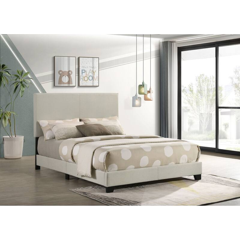 Dorian Fabric Upholstered Full Panel Bed