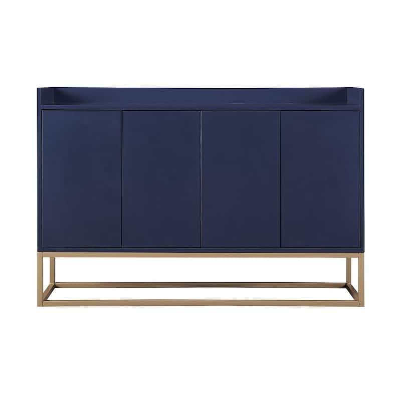 47.2” Modern 4 Door Buffet with Metal Base