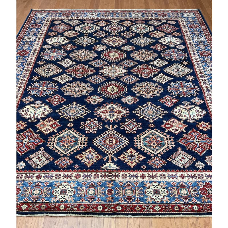 HERAT ORIENTAL Handmade Super Kazak Wool Rug - 8'3" x 9'8"