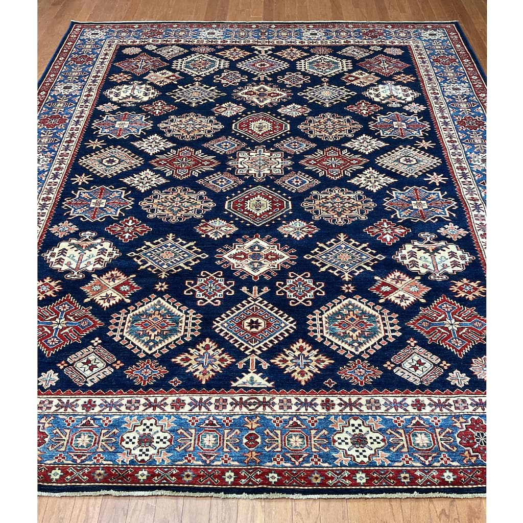 HERAT ORIENTAL Handmade Super Kazak Wool Rug - 8'3" x 9'8"