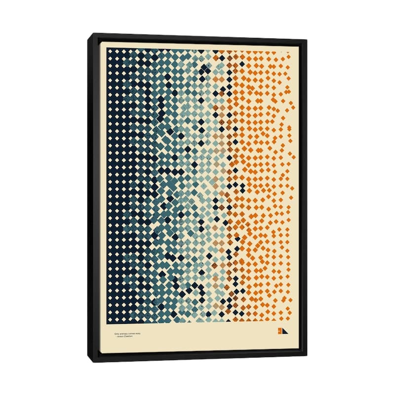 iCanvas "Entropy" by 2046 Design Framed Canvas Print - Black - 48x32