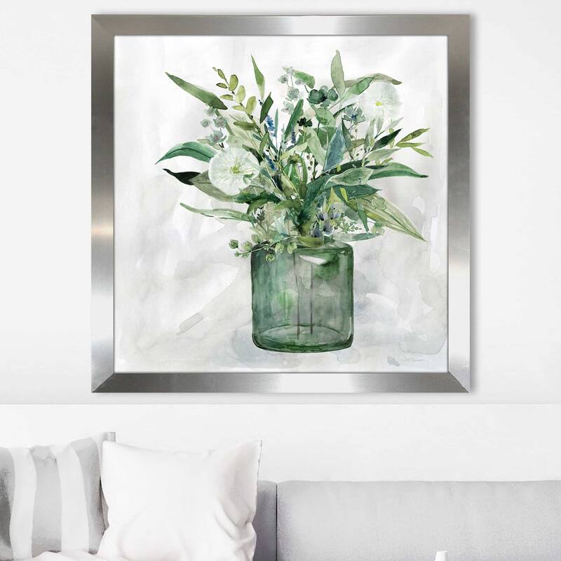 "Green Garden I (Square)" by Carol Robinson Print on Acrylic