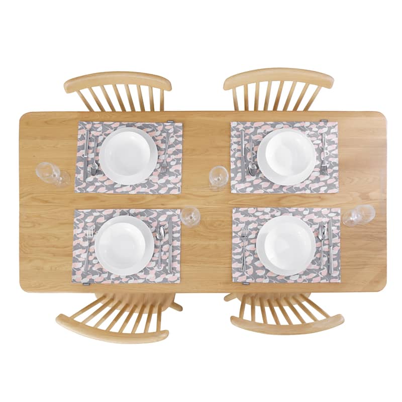 Deconovo Water Resistant Printed Placemats Set of 4