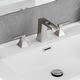 preview thumbnail 1 of 34, Double Handle Three-Hole Bath Waterfall Faucet with Drain Brushed Nickel