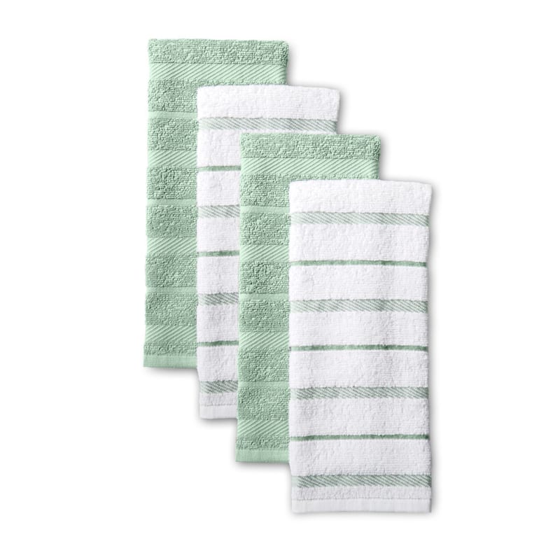 KitchenAid Albany Kitchen Towel Set, Set of 4 - 16"x26" - Pistachio