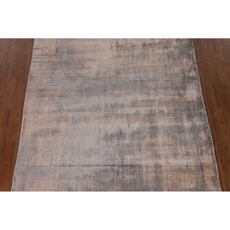 Indian Abstract Modern Area Rug Handmade Wool Carpet - 5'6"x 7'10"