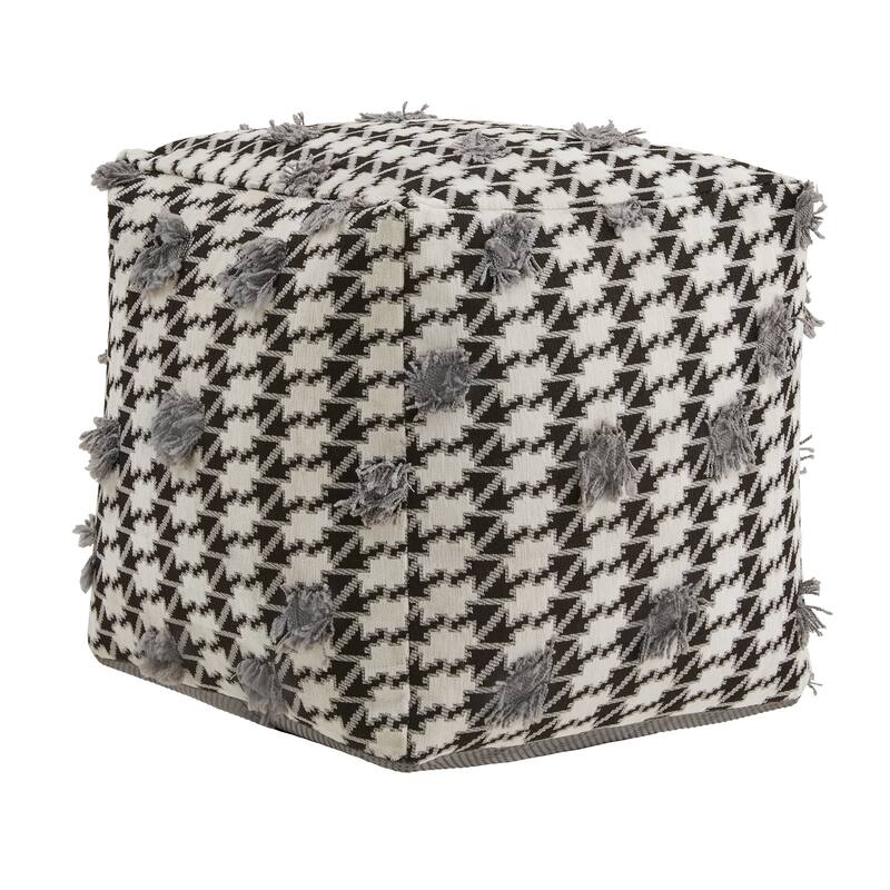 Brunico Upholstered Square Pouf Ottoman by iNSPIRE Q Bold