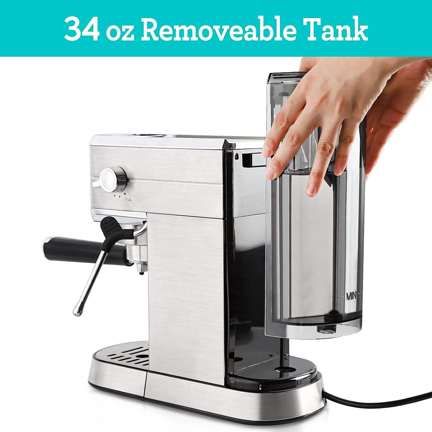 CASABREWS CM5418 Espresso Machine 20 Bar with Milk Frothing Steam Wand