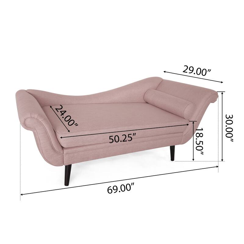 Calvert Upholstered Chaise Lounge by Christopher Knight Home