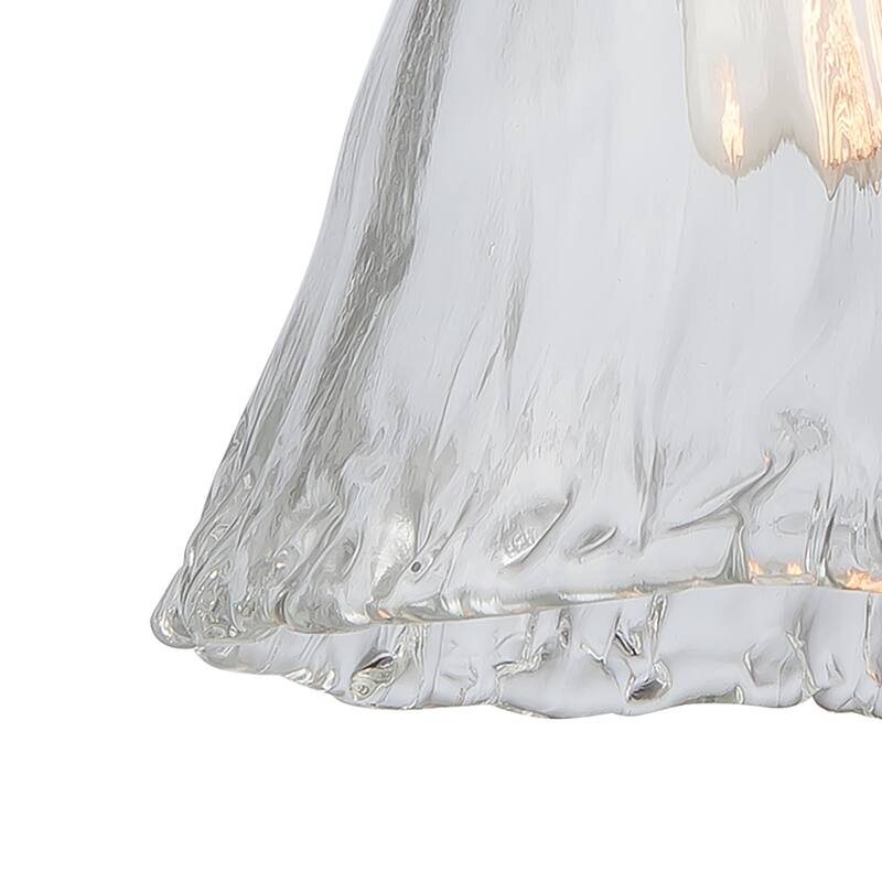 Elk Home Oiled Bronze With Textured Glass 1 Light Pendant