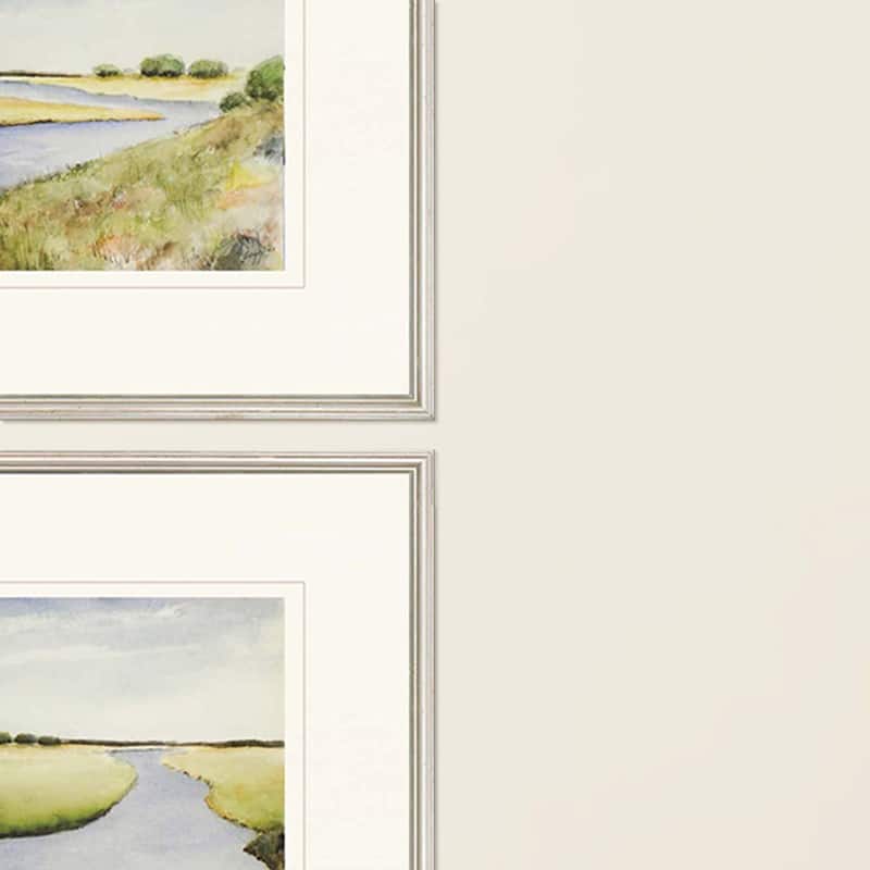 Marsh S/4 Framed Art Exclusive Under Glass - Blue