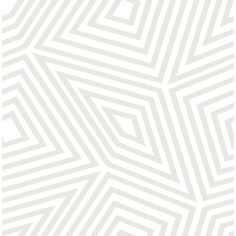 A-Street Prints Platinum Kaleidoscope Wallpaper - N/A