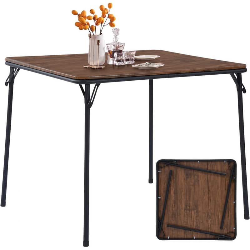 33.9-Inch Multi-Functional Card TableSquare Folding Table