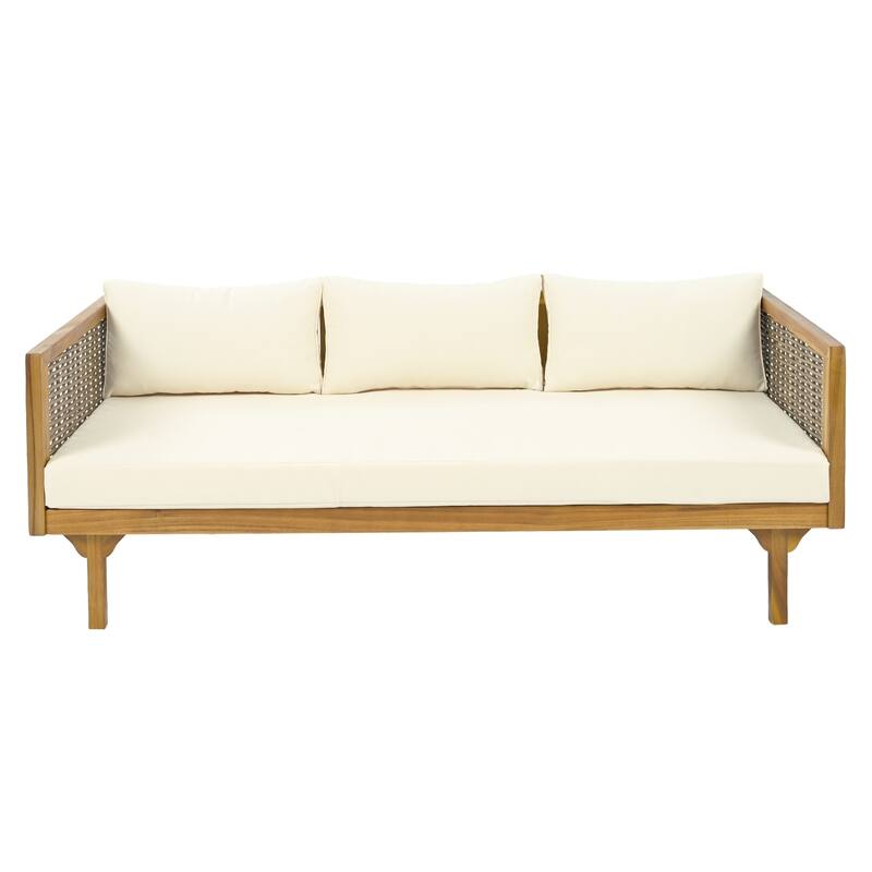 Christopher Knight Home Outdoor Acacia 3-Seat Sofa