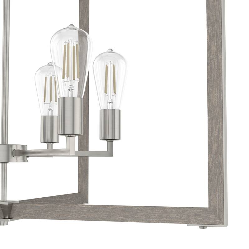 Woodburn Modern Farmhouse Pendant - Foyer, Dining Room, Living Room - Contemporary, Caged, Candle, Transitional, Rustic