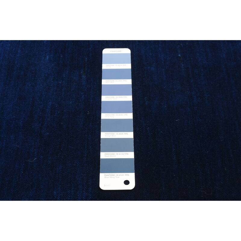 ECARPETGALLERY Hand Loomed Kashkuli Gabbeh Dark Blue Wool Rug - 2'10 x 4'10