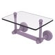 preview thumbnail 19 of 26, Allied Brass Waverly Place Collection Two Post Toilet Tissue Holder with Glass Shelf Lavender