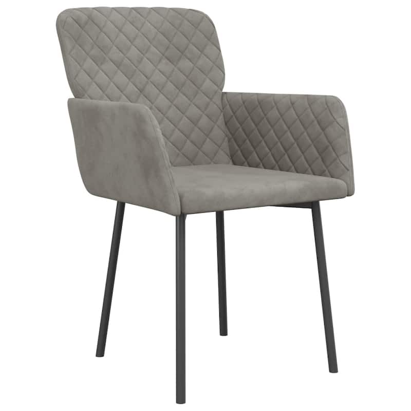 vidaXL Dining Chairs 2 Pcs Accent Upholstered Chair for Living Room Velvet - 20.3" x 24" x 30.9"