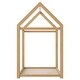 preview thumbnail 18 of 28, Wooden Frame House Shaped Design Bed with Sturdy Construction and Support Lumber, Twin Size