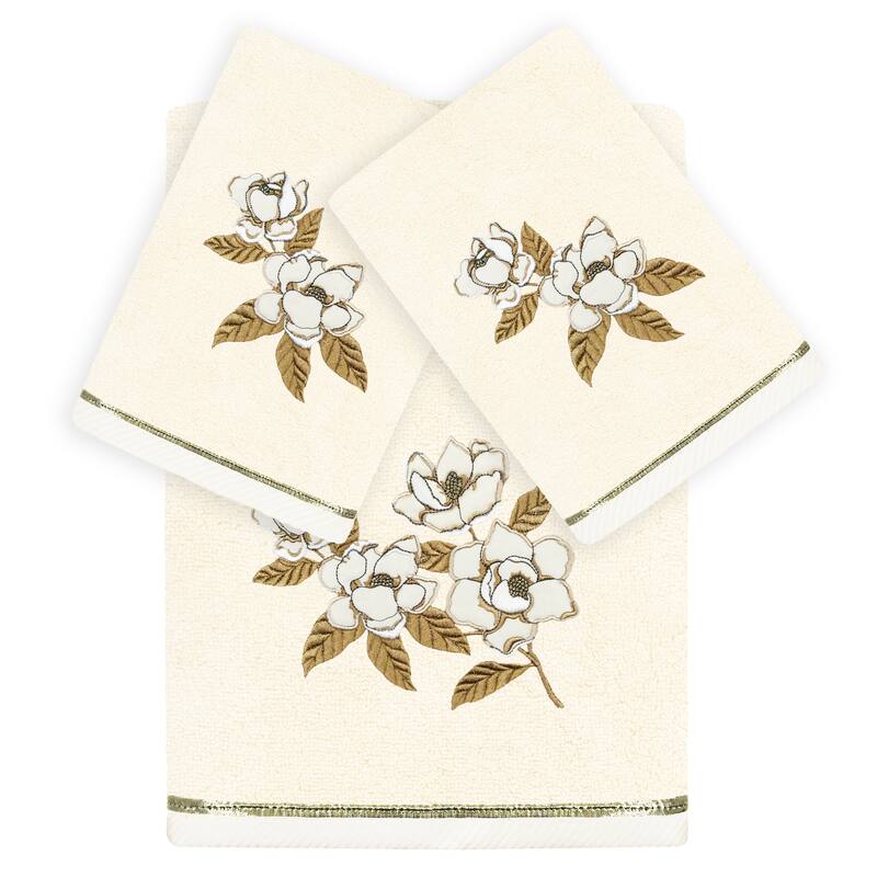 Authentic Hotel and Spa Turkish Cotton Maggie 3 PC Towel Set - Beige