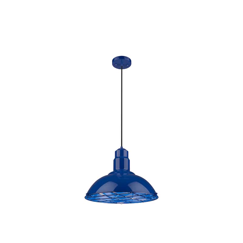 Innovations Lighting Langston - 1 Light 16" Cord Hung Pendant - Blue