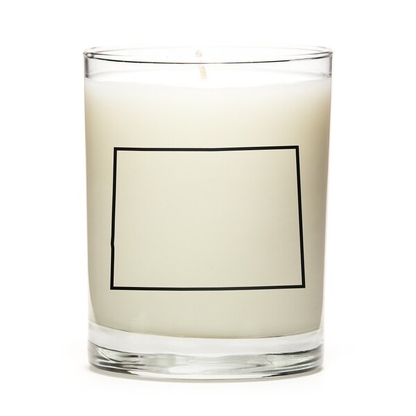 Custom Candles with the Map Outline Colorado, Lavender