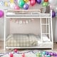 preview thumbnail 1 of 20, Twin Over Full Metal Floor Bunk Bed,Durable Steel Frame for Home White