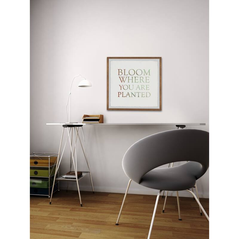 Bloom Where You Are Planted II Framed Wall Art, Floral Delight - A Blooming Accent for Your Living Space