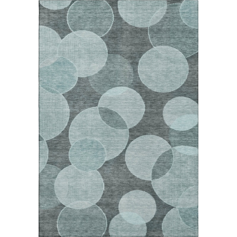 Premium Washable Super Soft Contemporary Bubbles Mayfield Rug