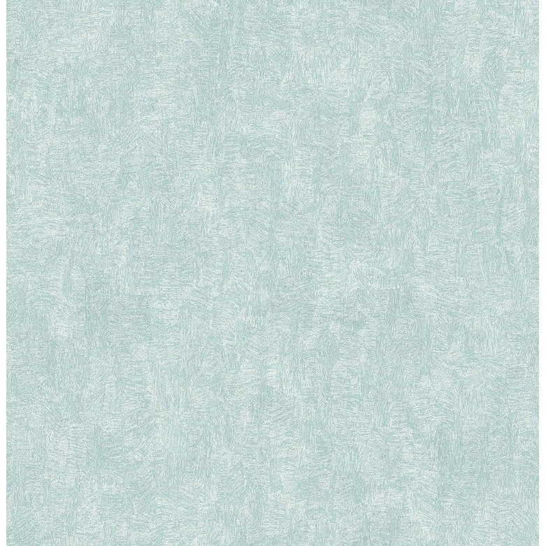 Brewster Ludisia Teal Brushstroke Texture Wallpaper - 20.5in x 396in x 0.025in