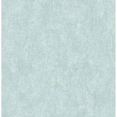 Ludisia Teal Brushstroke Texture Wallpaper - 20.5in x 396in x 0.025in