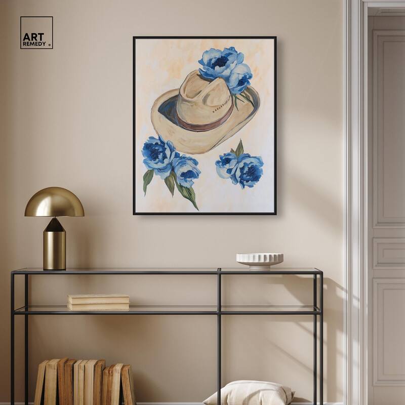 Brimming Blues I Canvas by Art Remedy