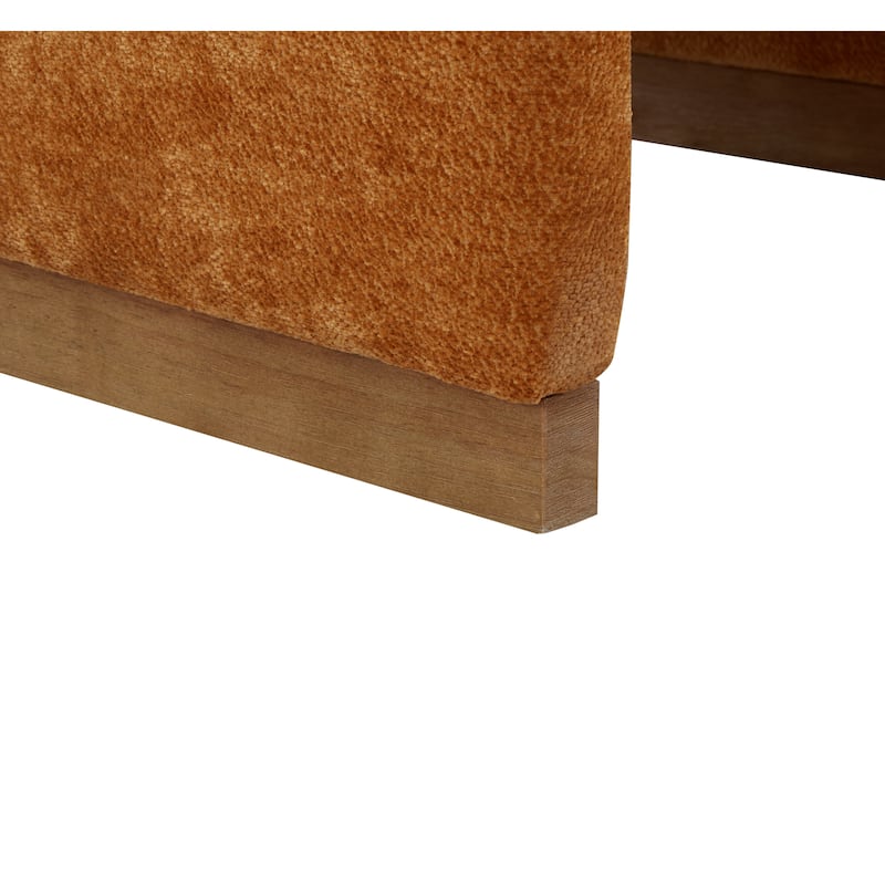 24.8'' Wide Modern Comfy Accent Chair with Wood Legs and Soft Fabric Seat