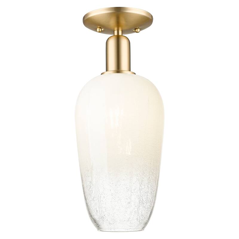 Innovations Lighting Downtown Urban - Brookhaven Flute - 1 Light 7" Semi-Flush Mount Light