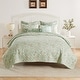 preview thumbnail 7 of 8, Greenland Home Fashions Olivia Butterfly Garden Reversible Cotton-Rich Quilt Set